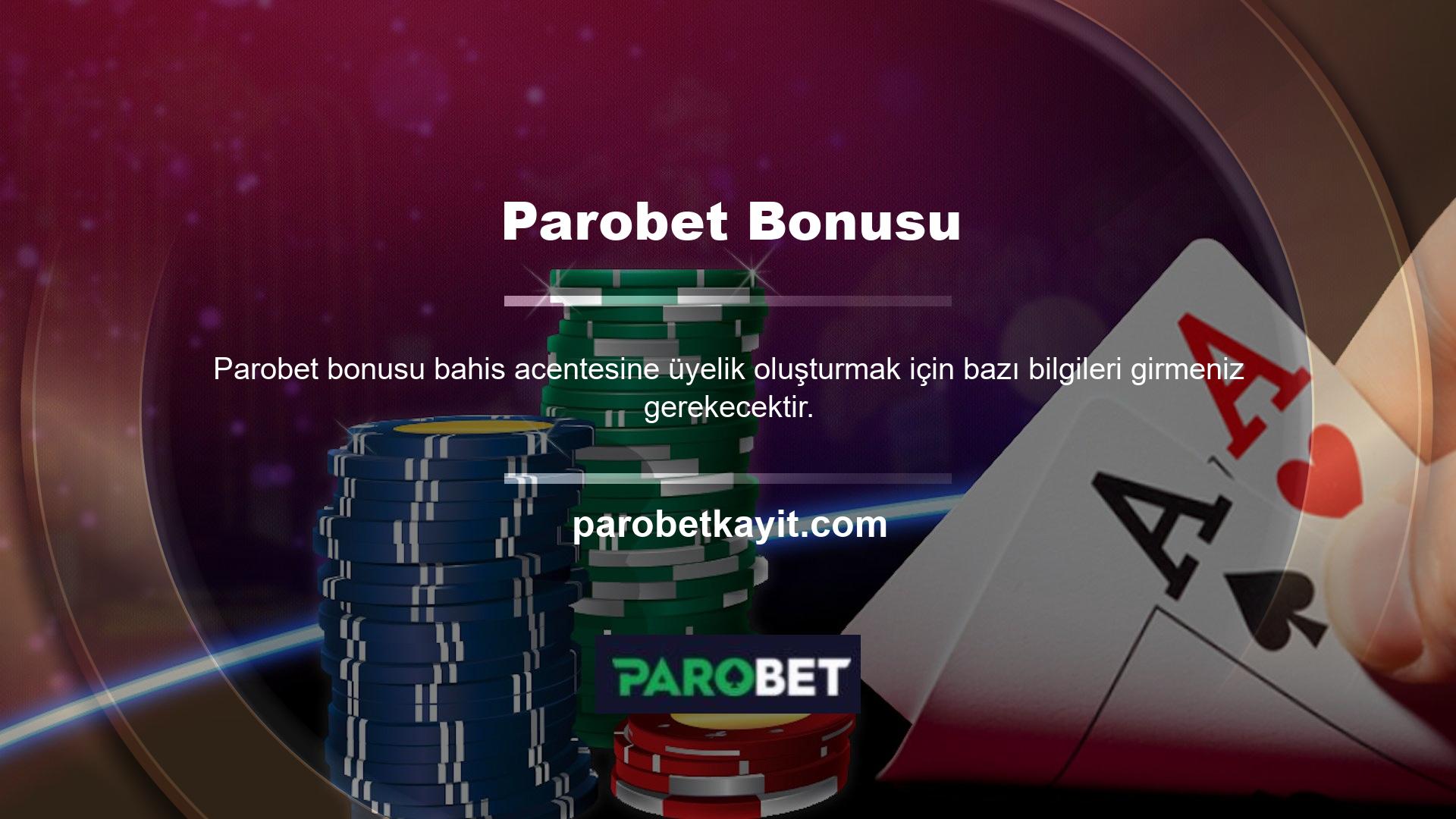 Ayrıca Türkiye’deki canlı bahis acentelerinden biri olan Parobet web sitesine de kayıt olabilirsiniz